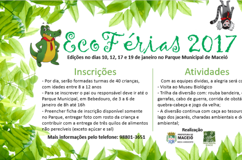 Inscrições para EcoFérias terminam nesta sexta-feira