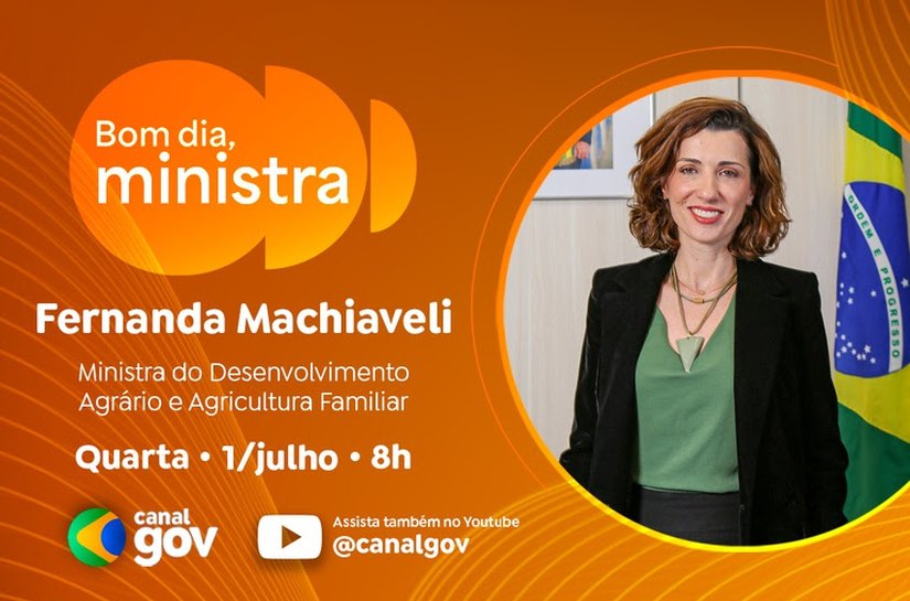 Fernanda Machiaveli destaca o Plano Safra da Agricultura Familiar no “Bom Dia, Ministra” desta quarta, 1º