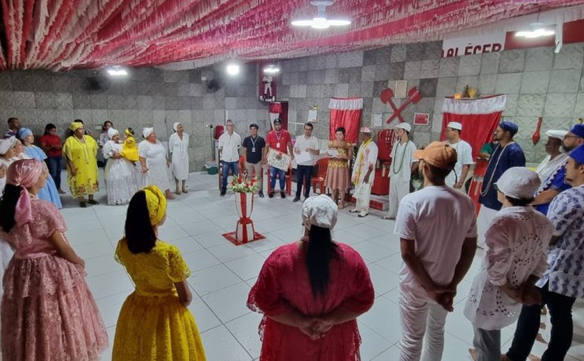 Tradicional terreiro de candomblê de Arapiraca recebe homenagem da prefeitura