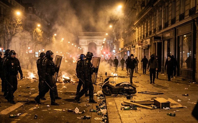 Distúrbios violentos tomam Paris após vitória do PSG na Liga dos Campeões