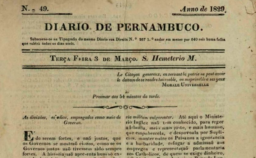 Nova lei reconhece acervo do Diario de Pernambuco como patrimônio cultural do Brasil