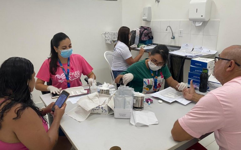 Saúde realiza campanha de prevenção à sífilis congênita em unidade de saúde do Rio Novo