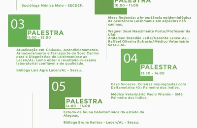 Palmeira apresenta experiência exitosa em Workshop Estadual de Leishmaniose