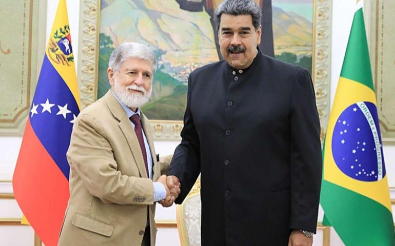 Amorim volta a condenar sanções dos EUA contra a Venezuela e defende 'princípio de não ingerência'