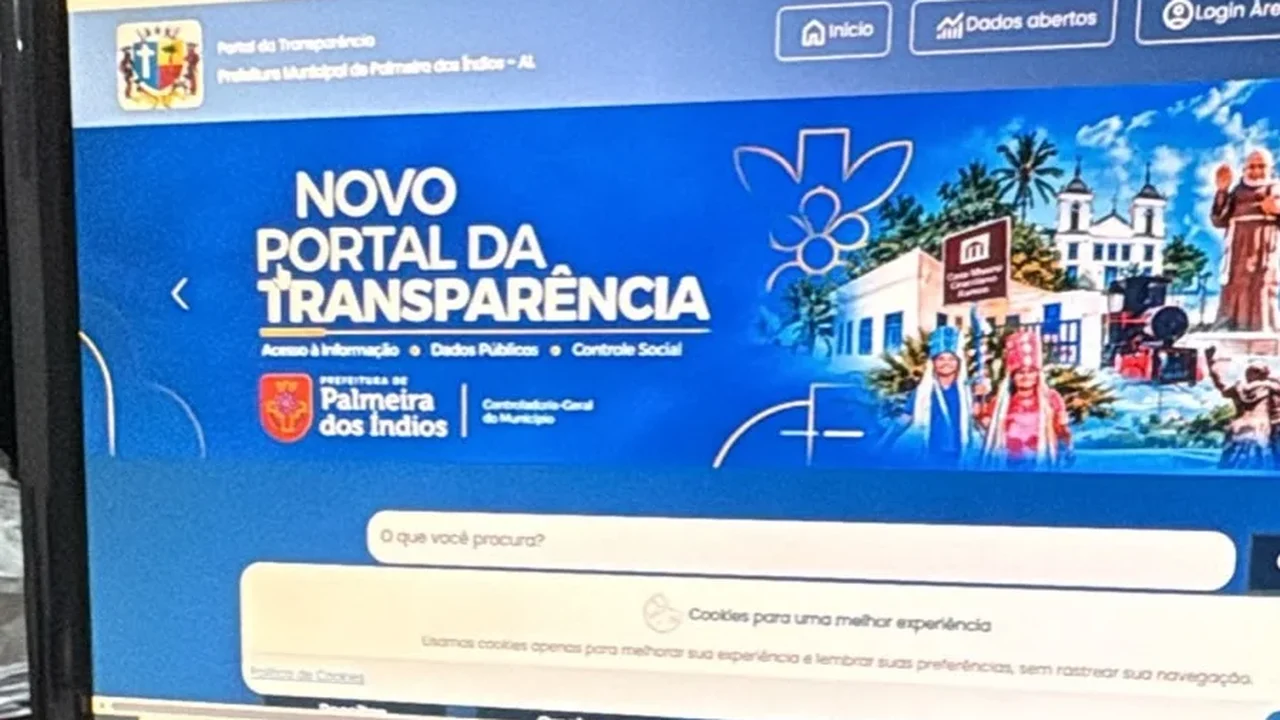 Prefeitura de Palmeira lança novo Portal da Transparência após TAC com o Ministério Público