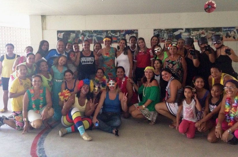 Vila Olímpica realiza aulão de ginástica em ritmo de Carnaval
