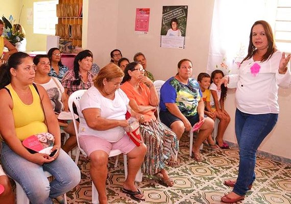 Santana do Ipanema: Outubro Rosa PSF Baraúna na luta contra o câncer