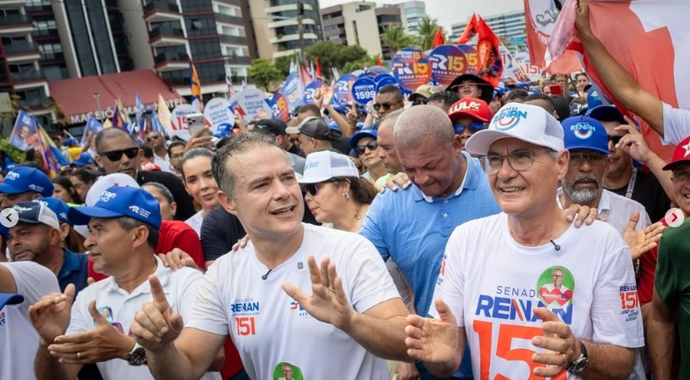 Renan Filho e Renan Calheiros. / Foto: Assessoria.