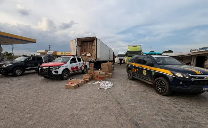 Veículo abordado com carga clandestina foi monitorado desde Feira de Santa, na Bahia, até Arapiraca