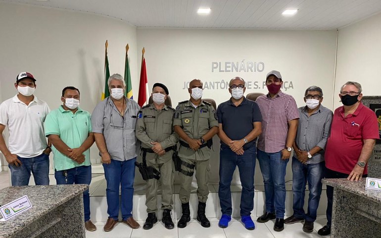 Prefeito de Major se reúne com oficiais da PM para definir novas ações no município
