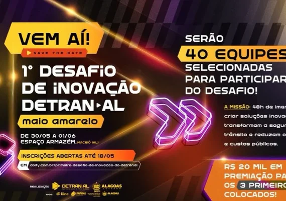 Últimos dias para se inscrever no Desafio de Inovação do Detran/AL