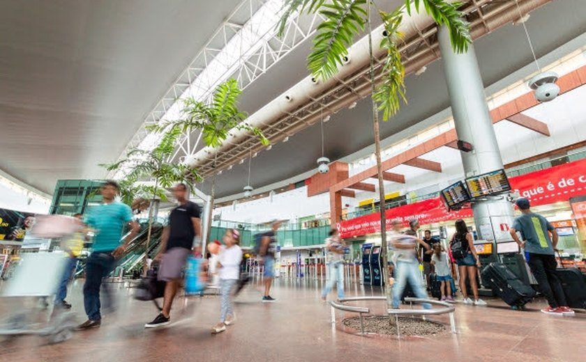 Fluxo de passageiros volta a crescer no Aeroporto Internacional Zumbi dos Palmares
