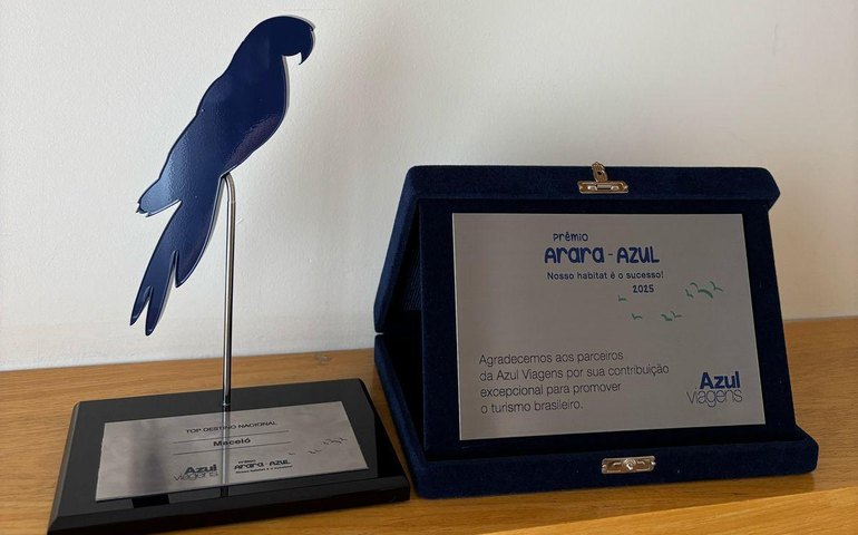 Maceió é premiada mais uma vez como Top Destino da Azul Viagens durante a WTM em São Paulo