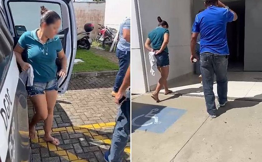 Presa a mulher que jogou enteado do 4º andar em residencial no Benedito Bentes