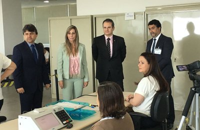 Representantes do MPE, da Justiça Eleitoral e da OAB acompanham lisura da eleição