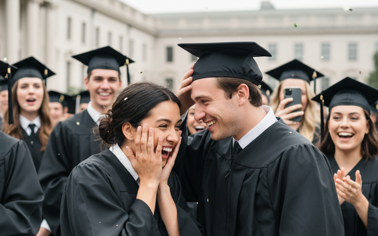 Formando se envolve em incidente inusitado durante cerimônia de formatura