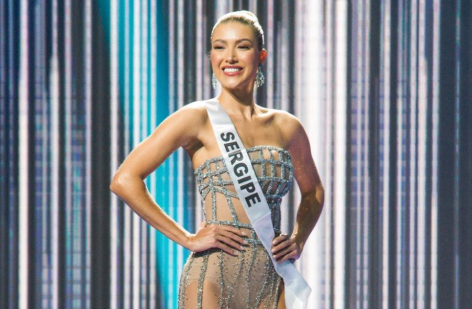 Modelo sergipana ocupa terceira posição no Concurso Miss Universo Brasil 2021 / Foto: Foto: Antares Martins