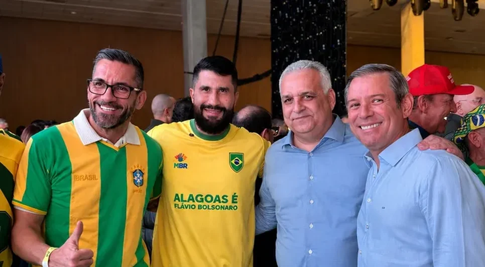 Leonardo Dias, Fábio Costa, Alfredo Gaspar e Bebeto. / Foto: Assessoria.