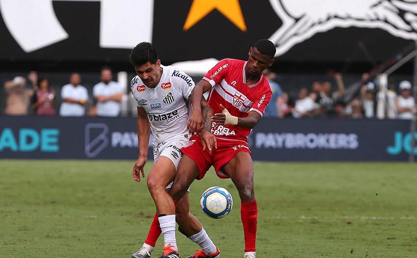 CRB carimba faixa do Santos e vence por 2 a 0 o campeão da Série B