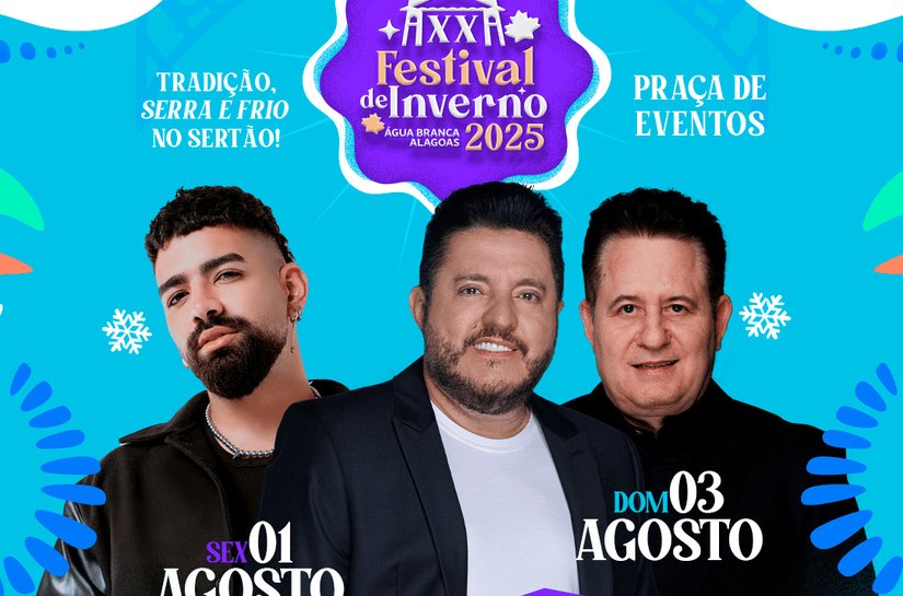 Festival de Inverno de Água Branca anuncia Bruno e Marrone e Dilsinho como primeiras atrações confirmadas