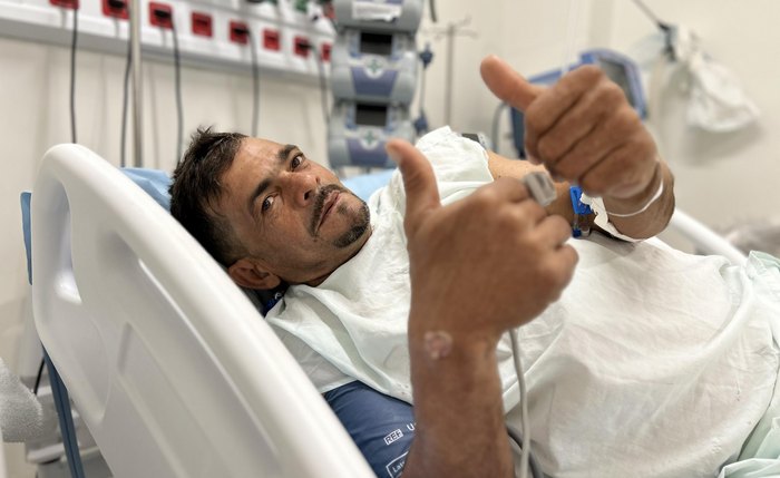 Ricardo Ferreira, natural de Maceió, foi submetido a um transplante de fígado