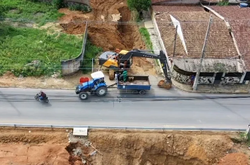 Situação de emergência é reconhecida em área após avanço de voçoroca