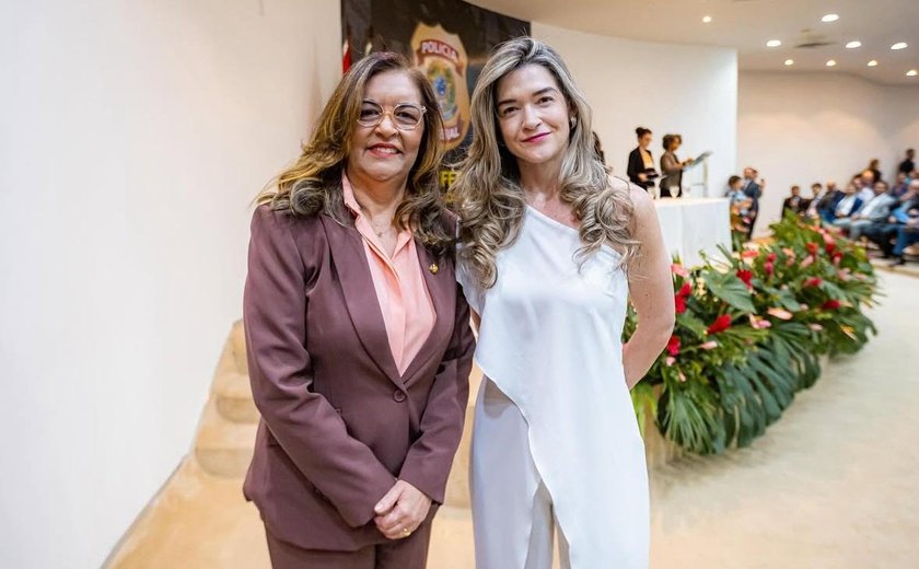 Senadora Eudócia Caldas destaca liderança feminina durante posse da nova superintendente da PF em Alagoas