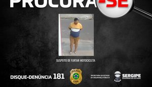 SUSPEITO-FURTO-MOTOCICLETA-PROPRIA / Foto: Foto: Reprodução SSP/SE