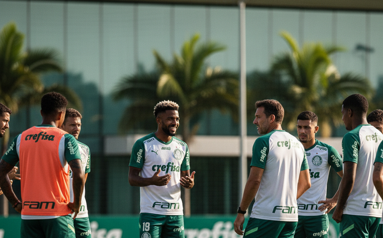 Marlon Freitas exalta estrutura do Palmeiras e celebra rápida adaptação