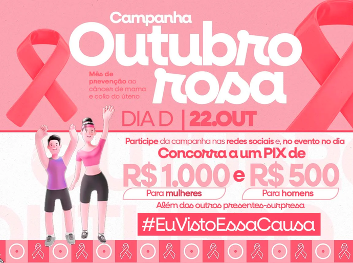 “Outubro Rosa” em Piaçabuçu reforça prevenção e premia participação da comunidade com sorteio