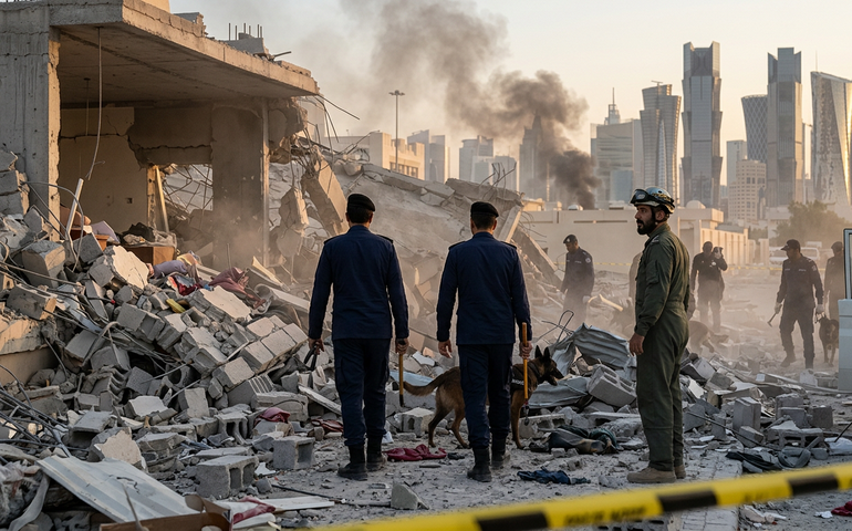 Míssil iraniano atinge capital do Catar após ataque dos EUA e Israel ao Irã