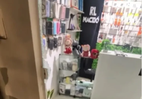 Loja de acessórios é arrombada durante a madrugada no bairro Santa Lúcia