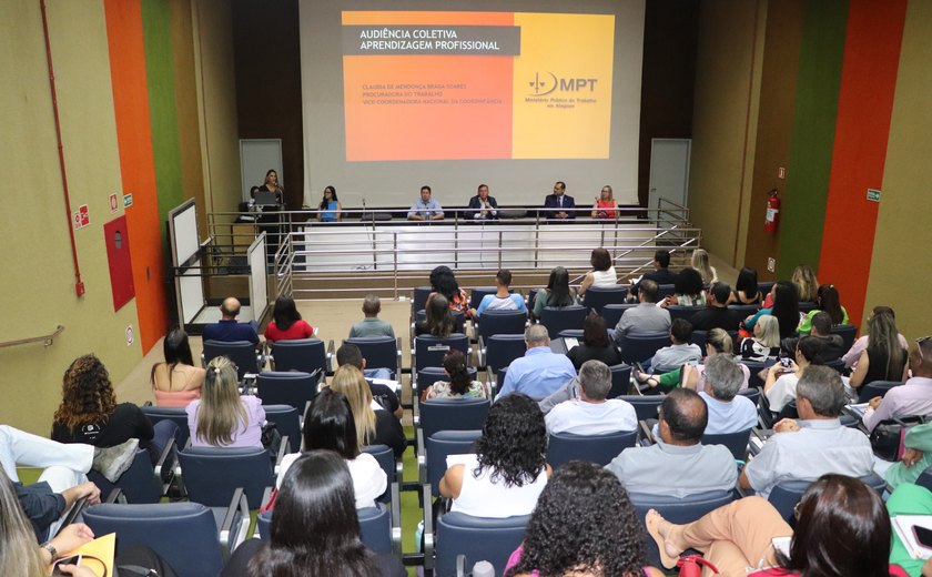 Em audiência coletiva, MPT/AL e SRTb/AL cobram o cumprimento da cota de aprendizagem de 127 empresas