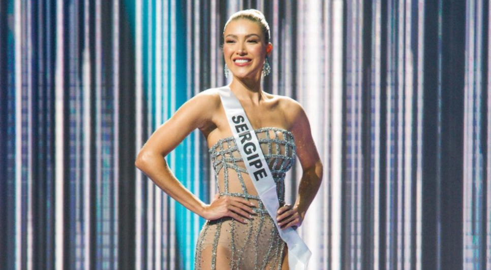 Modelo sergipana ocupa terceira posição no Concurso Miss Universo Brasil 2021 / Foto: Foto: Antares Martins