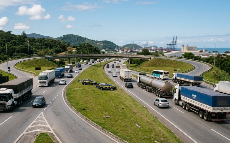 Justiça proíbe bloqueios de caminhoneiros em rodovias e acessos portuários de SC