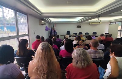 Alagoas Lilás no DER destaca importância da conscientização sobre a violência contra a mulher