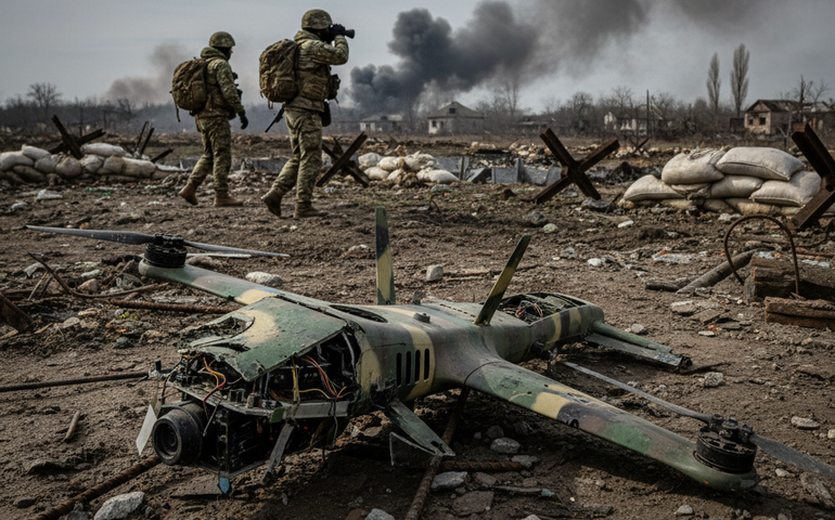 Drones russos aumentam risco para tropas ucranianas em zonas de combate