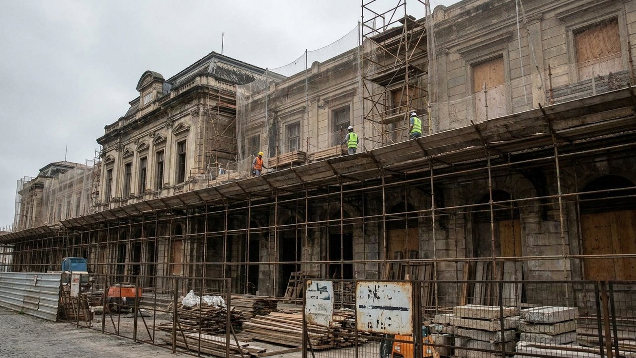 Em marcha lenta e com entraves, obras de restauração da Estação Leopoldina têm entrega adiada para 2027