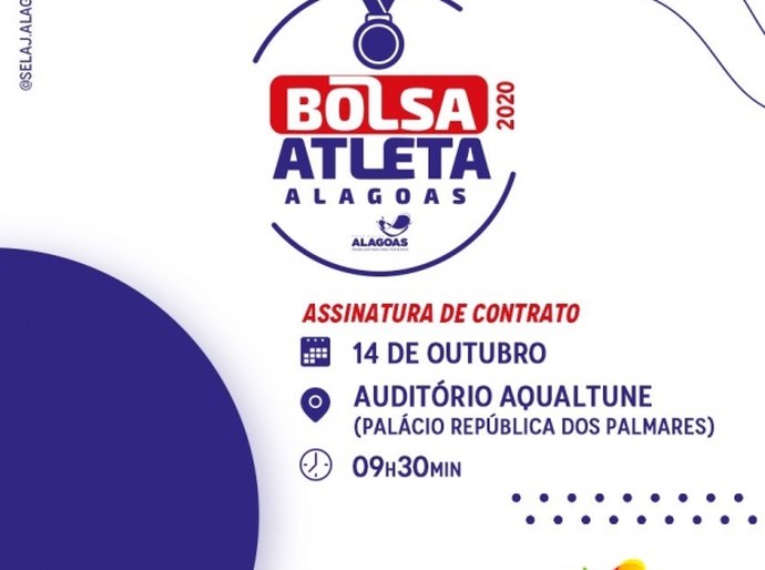 Selaj assina contratos do programa Bolsa Atleta Alagoas nesta quarta (14)