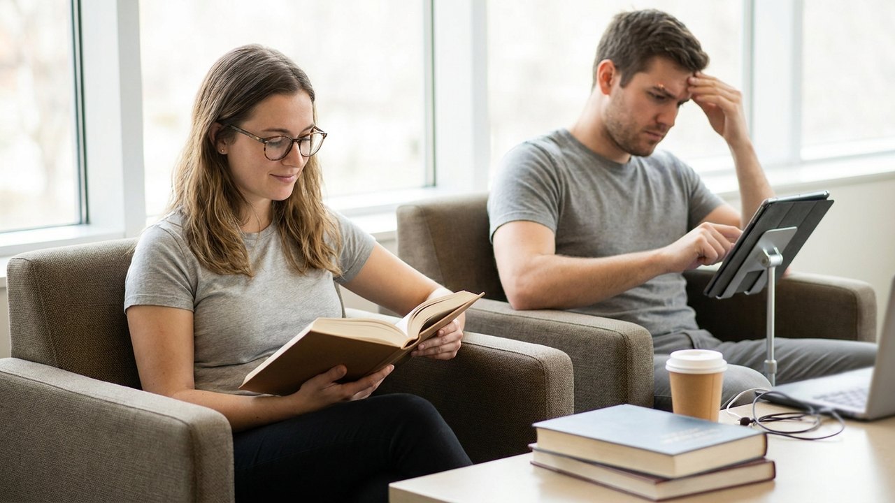 Estudo aponta que leitura em livros de papel exige menos esforço mental que em telas