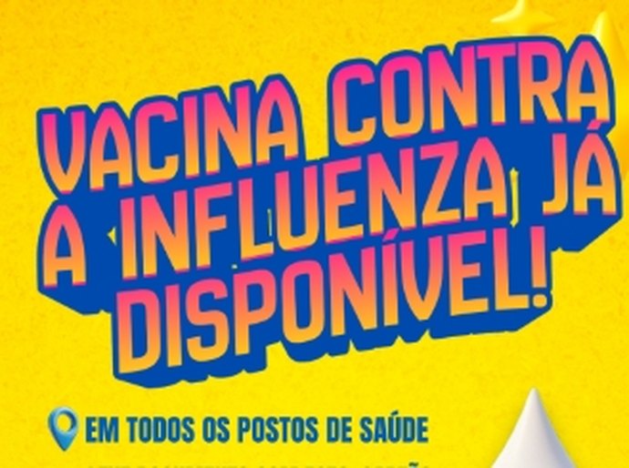 Vacinação contra a Influenza começa nesta quarta (08) em todos os postos de Saúde de Palmeira