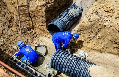 Prefeitura executa obras de saneamento em bairros da capital