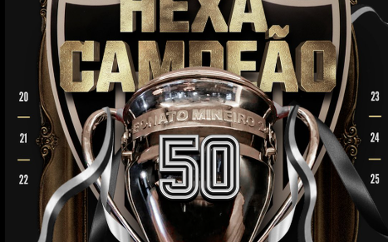 Atlético-MG é hexacampeão e festeja o 50º título estadual após derrota mínima para o América