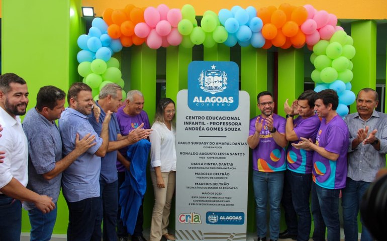 Prefeito Marcelo Beltrão e governador Paulo Dantas inauguram Creche Cria no dia do aniversário de Coruripe