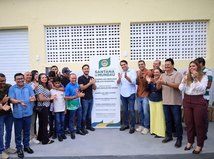 66 anos de emancipação política: Prefeitura de Santana do Mundaú entrega Mercado Público totalmente reformado