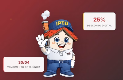 IPTU 2026: Prefeitura de Penedo dá descontos de 25% na cota única digital até 30 de abril
