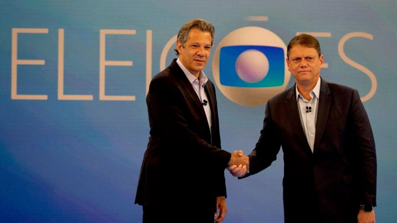 Fernando Haddad e Tarcísio de Freitas se enfrentam em debate hoje para governo de SP