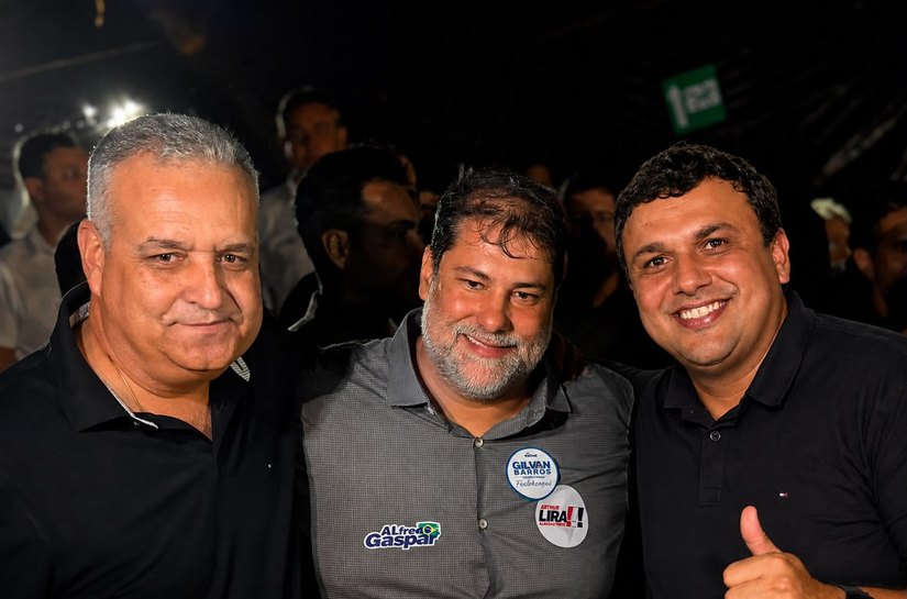 Girau com Alfredo Gaspar: prefeito Bebeto e ex-prefeito Davi Barros declaram apoio à pré-candidatura ao Senado