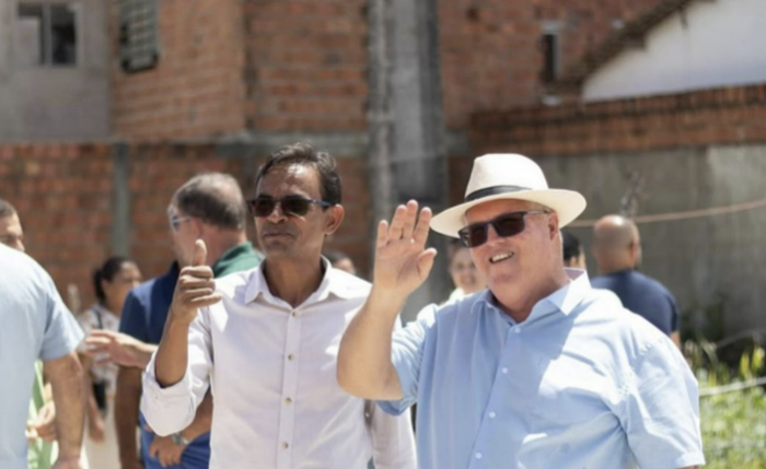 Marcos Silva e o vice Marcos Valério