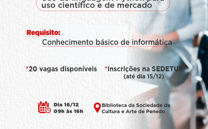 OxeTech Itinerante chega a Penedo com oficina de linguagem Python para análise de dados